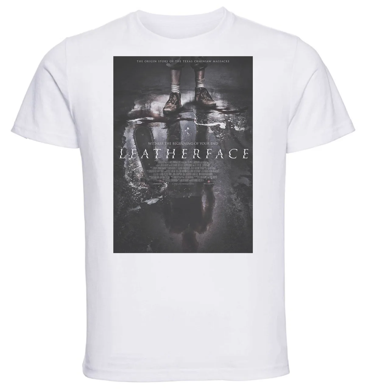 T-shirt Unisex - White - Leatherface Playbill Var