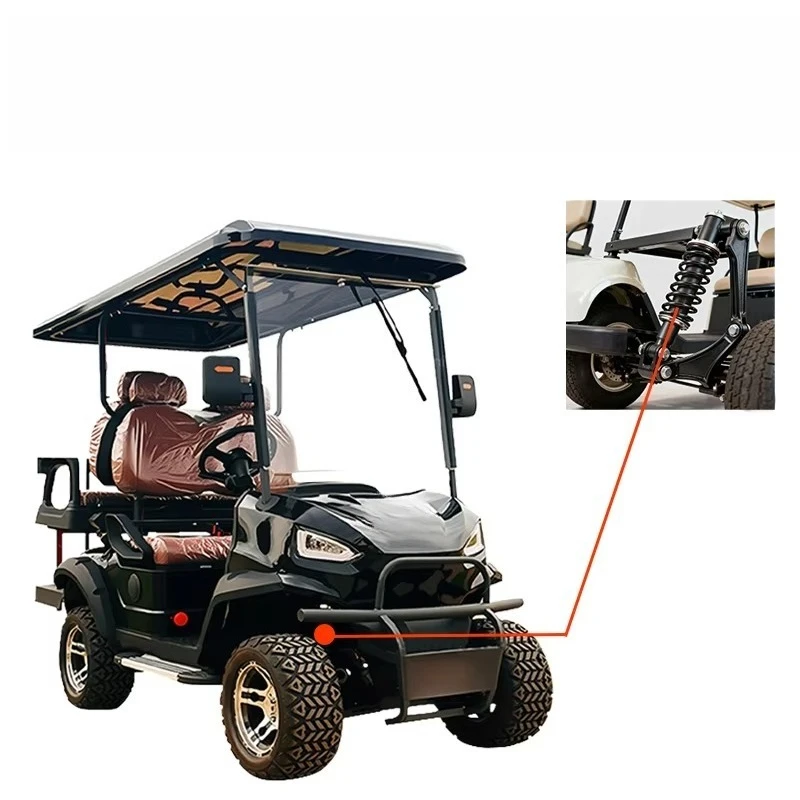 Patented Technology 4 Seat Electric 72V Golf Cart with High Speed 35km/h 90km Range Off-Road Tires LYH