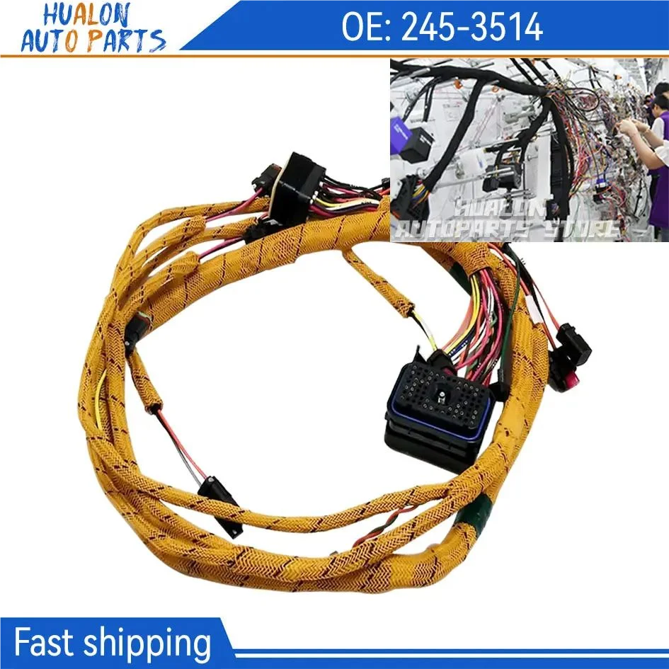 245-3514 Engine Wiring Harness fit for Caterpillar CAT 966H 972H Wheel Loader C11Engine