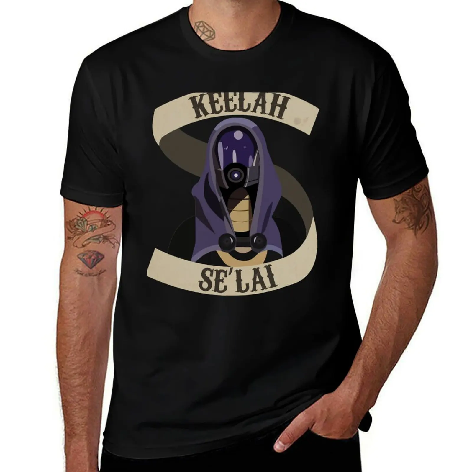 Tali'Zorah Mass Effect T-Shirt Breathable Sportswear T-Shirt for Men