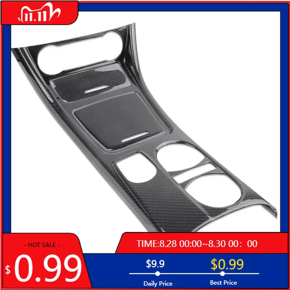 

Внутренние наклейки на центральную консоль автомобиля, держатель для стакана с водой, отделка панели для Mercedes Benz GLA CLA A Class W176 2013-2018 LHD ABS Carbon