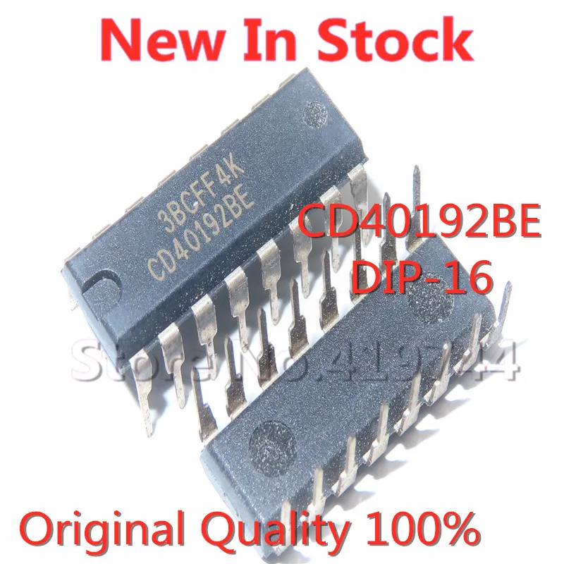 5PCS/LOT CD40192BE CD40192 DIP-16 counter/divider In Stock NEW original IC