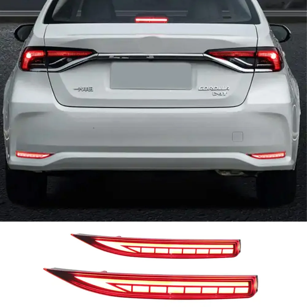 

Led Rear Reflector For Toyota Corolla Altis 2019-2020 led bumper light reflector with sequential signal