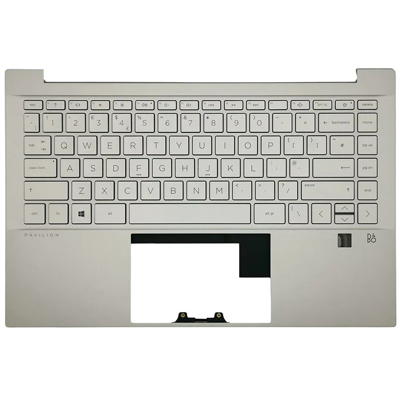 

New portable lcd back cover/front frame/handrest/bottom/Hinges case for HP Pavilion 14-DV TPN-Q244 G7G Silver M16651-001