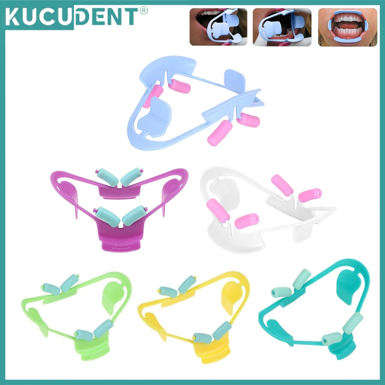 KUCUDENT Dental Mouth Opener 3D Oral Expander O Shape Cheek Lip Retractor Orthodontic Intraoral Spreader  Large/Small Size