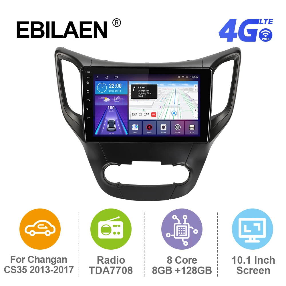 EBILAEN Android 12 Car Radio For Changan CS35 2013 - 2017 Multimedia Player GPS RDS Navigation Carplay Auto 4G