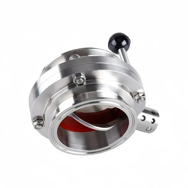 

3"(76mm) Ferrule91mm Tri Clamp Butterfly Valve Sanitary 304 Stainless Steel For Homebrew Beer Dairy Product