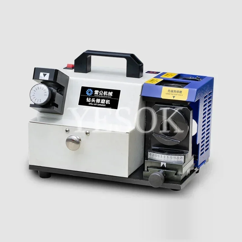 Afilador de brocas, máquina de molienda de taladro pequeño estándar equipado con CBN, rectificado de rueda de diamante, taladro de acero de alta velocidad HSS, 160w