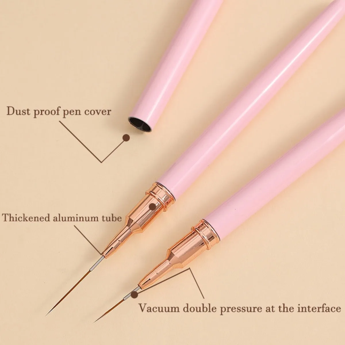 7/9/11/15/25MM Nail Liner Brush Set Handle Nail Art Pen Brush Drawing Lines Stripe Painting Flower Pen Nail Art Manicure Tools