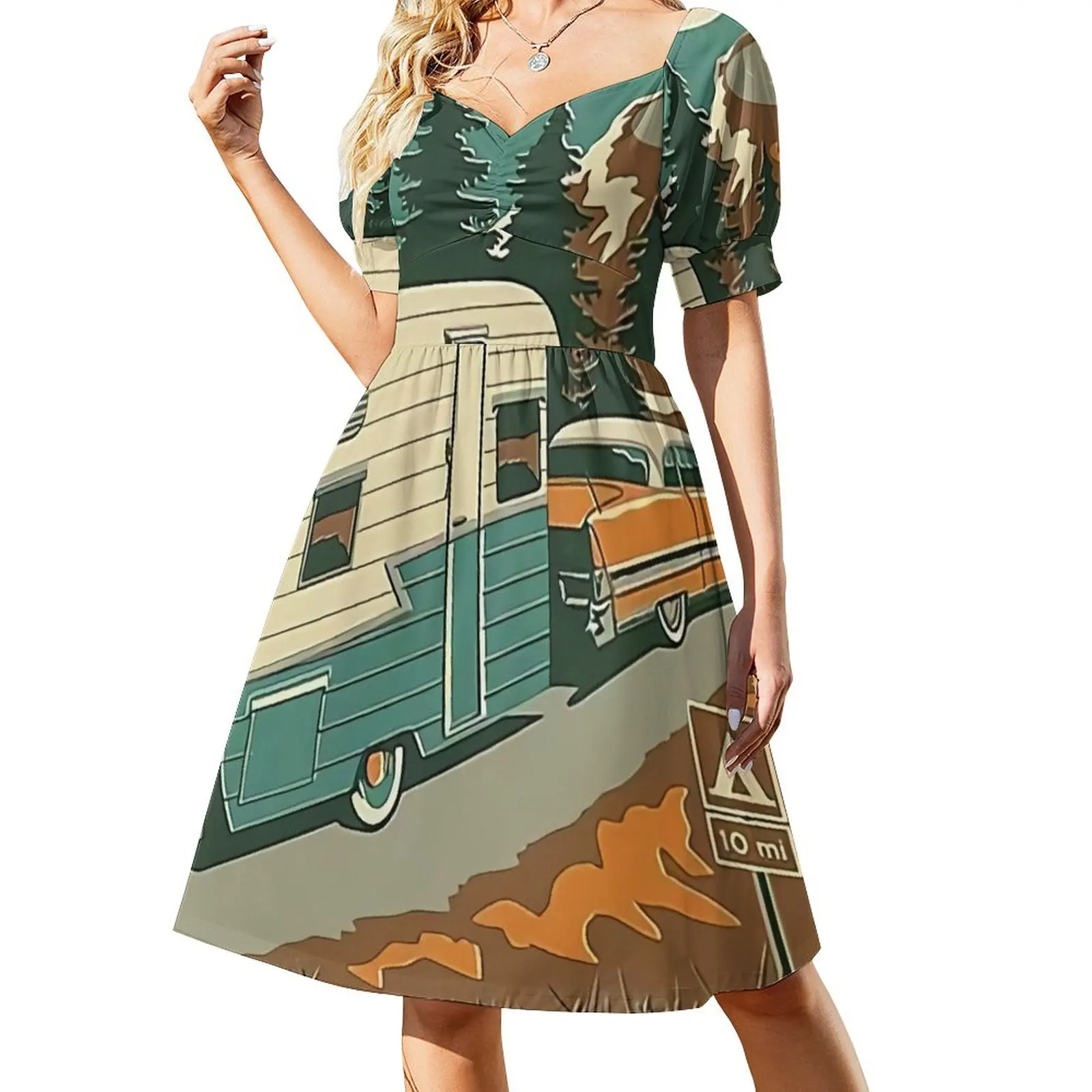 Travel by Trailer Dress dresses ladies 2023 summer Dress women Long dress clothes for women