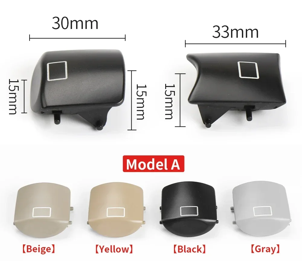 Auto Schiebedach Fenster Schalter Knopf Abdeckung Kunststoff für Mercedes-Benz ml w164 w251 x164 2005-2011 3-Farben – Detail 2