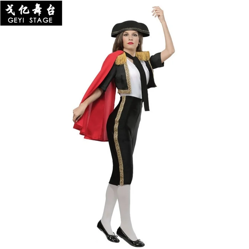 

Fantasia women Performance Clothing Children's Costumes Small Matador kid Spanish Bullfight halloween Cosplay Costumes Outfit