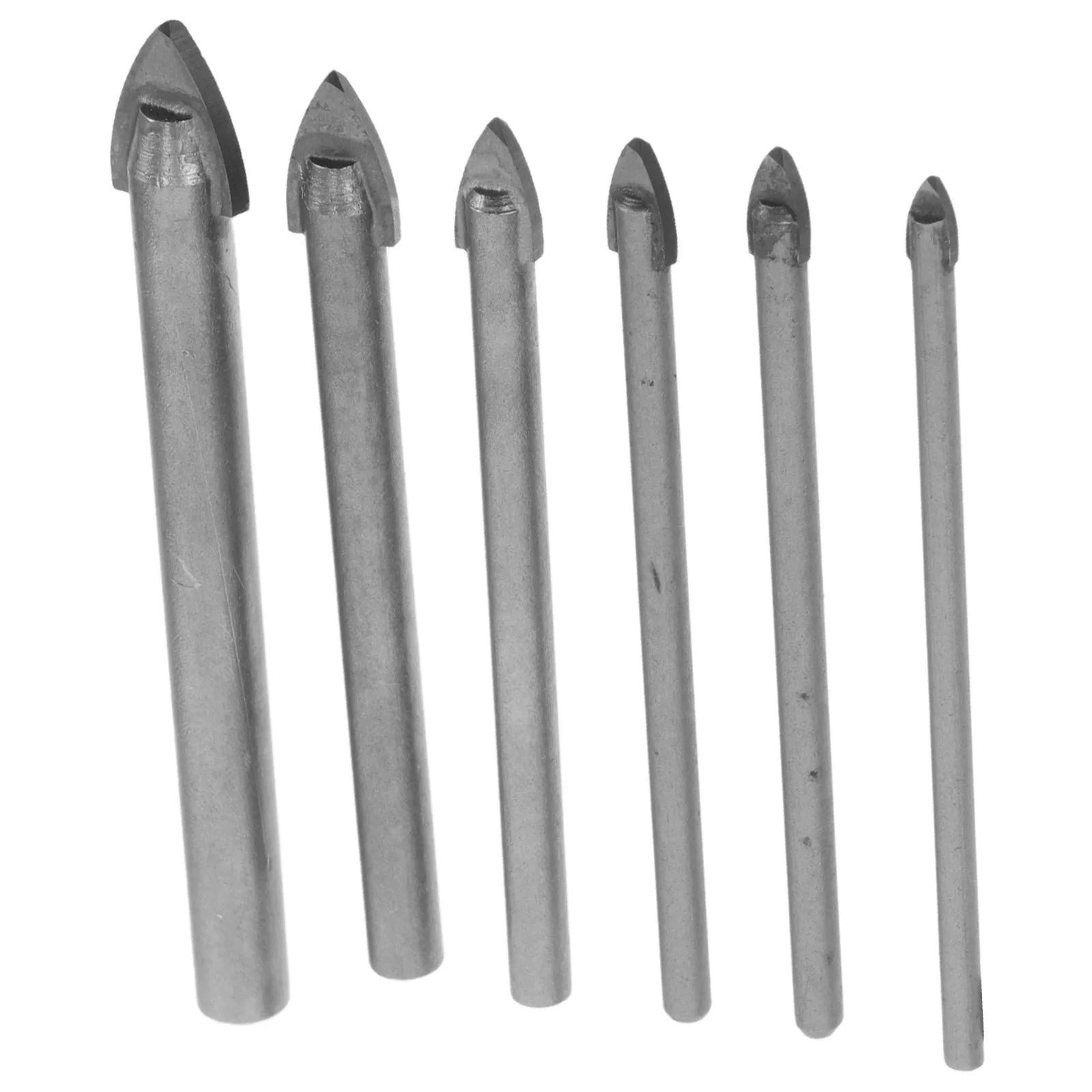 6Pcs Glass Drill Bits Set Precision Masonry Hole Opener for Ceramic Porcelain Marble Tile Metal Concrete Drilling 3 4 5 6 8 10Mm