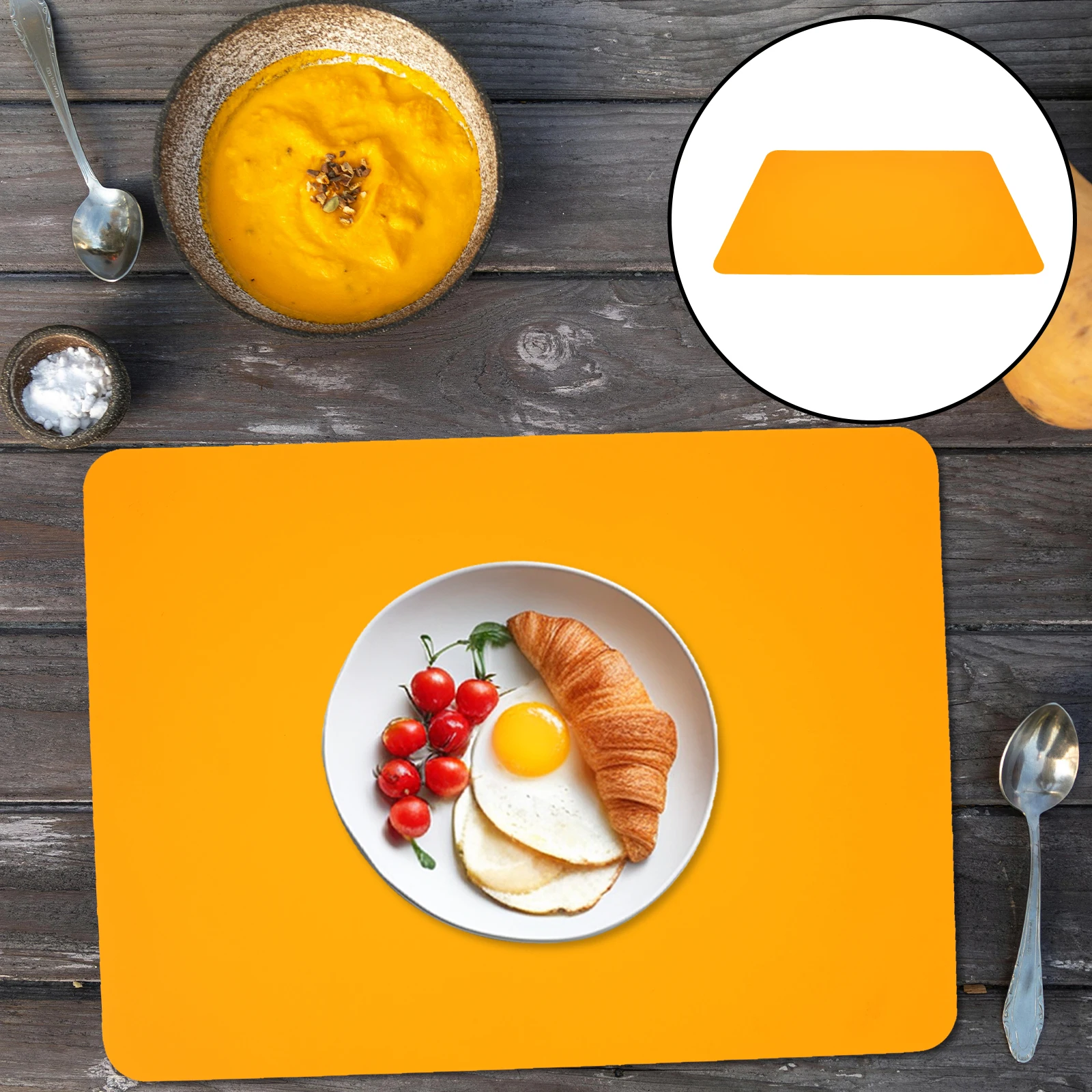 

Multifunctional Heat Resistant Placemat For Toddlers Non Slip Table Mat Household Kitchen Countertop Protector Reusable