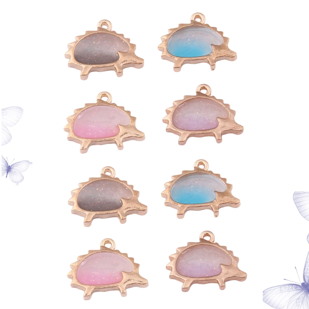 

8pcs Hedgehog Earrings Pendant Charm DIY Jewelry Making Bracelet Keychain Animal Charms Durable Fine Craftsmanship for Cosplay