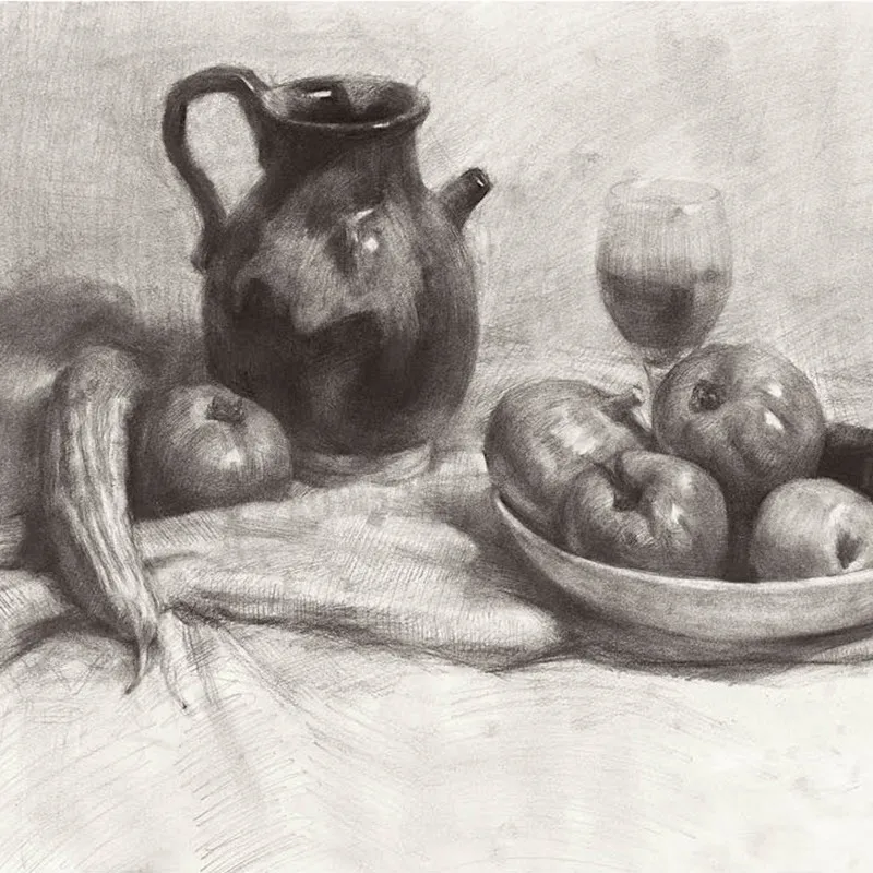 Talk through sketch still life, Yu Cairui basic tutorial book photo copying template teaching materials books