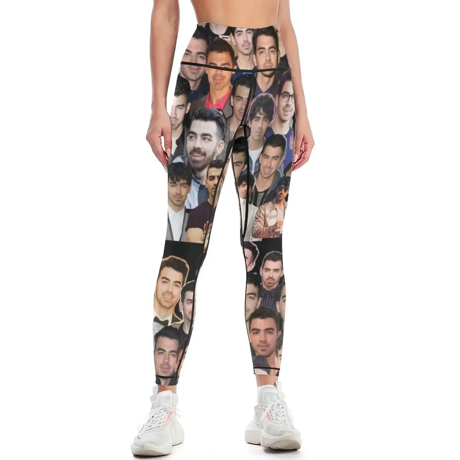 

Joe Jonas Collage Leggings gym pants fitness set gym workout clothes for Training pants Womens Leggings