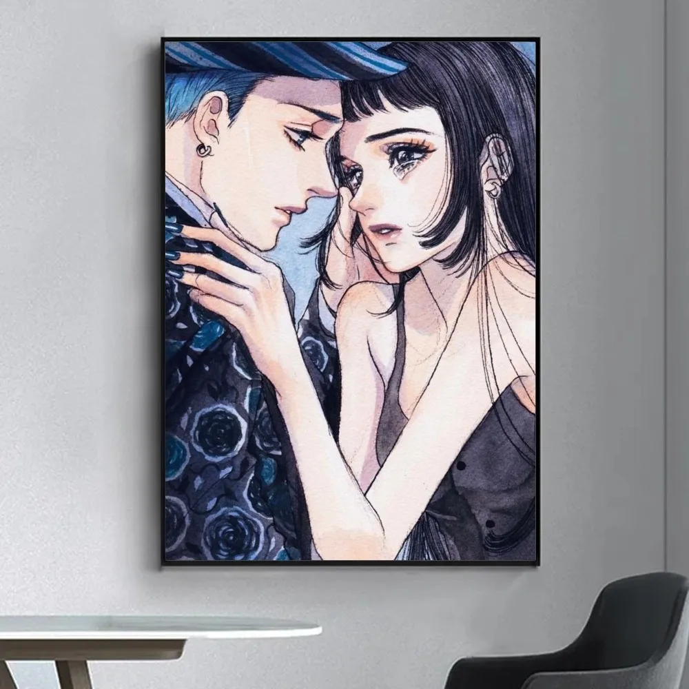 Anime Paradise Kiss Poster Fancy Poster Wall Sticker for Living Room Bar Vintage Decorative Painting Middle