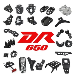 For Suzuki DR650 DR650S DR650SE DR 650 S SE 1996-2024 Fog Light Fog Lamp Bracket Chain Guard Bumper Frame Protection Guard Cover