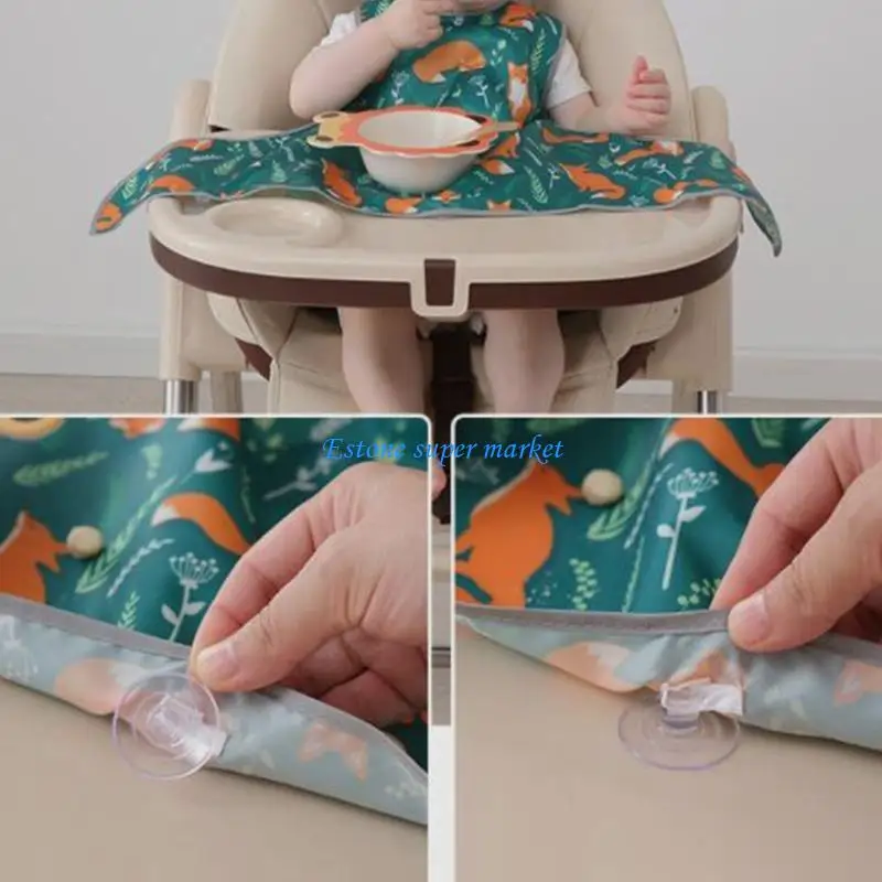 

090B Smock Apron Bib Printing Bib for Toddler Gender Neutral Nursing Feeding Bib