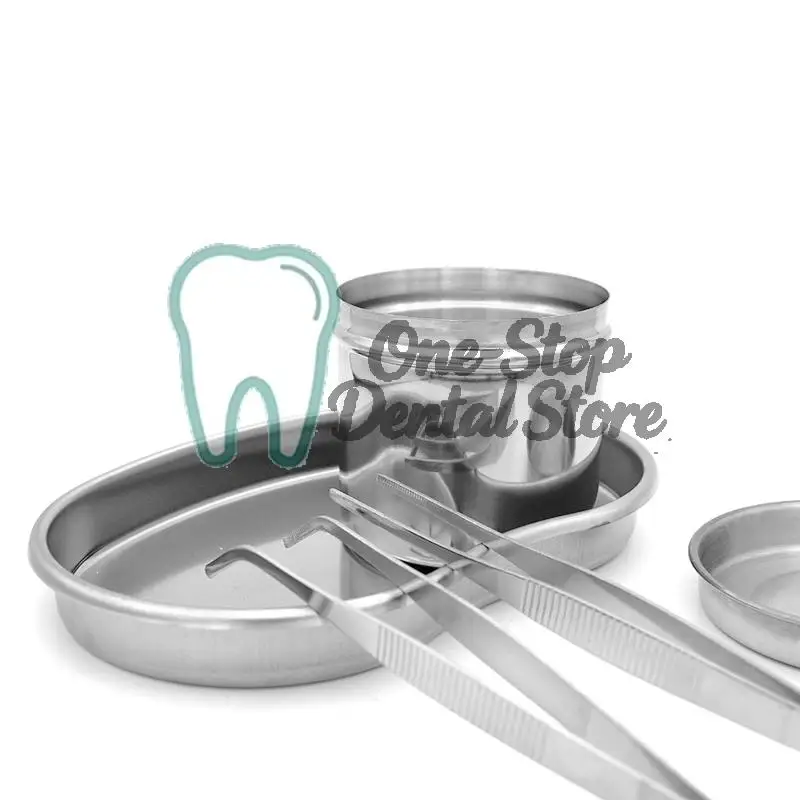 

High Temperature Sterilization Tray Jar Container with Thick Lid for Dental Medical Surgical Instruments 6 Sizes
