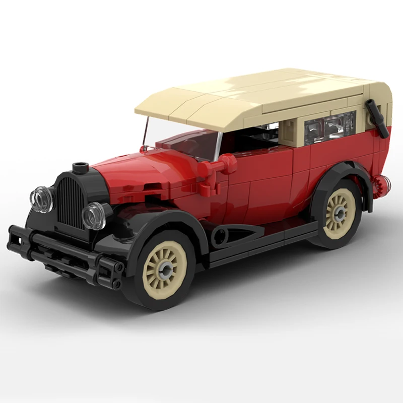 

City Car Model MOC Building Bricks Classic Vintage Sedan Modular Technology Children Holiday Gifts Assemble Toys Suit