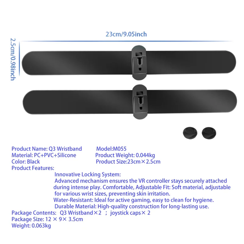 Upgraded Adjustable Wrist Strap For Quest 3/Quest 3S Handle Strap Anti-Slip Cover Strap Touch Controller Grip For Meta Quest 3