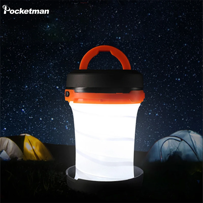 Portable LED Camping Lantern Waterproof Emergency Light Night Tent Lights Super Bright Camping Light Hanging Lamp