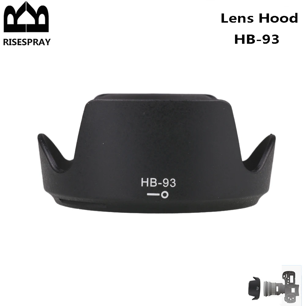 HB93 Bayonet Reversible Camera Lens Hood For Nikon NIKKOR Z 24-200mm f/4-6.3 VR        Lens on for ZF Z8 Z9 Z5 Z6 Z7 II Replaces
