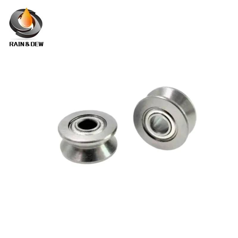 10PCS Groove V Over Line Pulley  Wire Guide Track V-groove Miniature Bearing V624ZZ V625ZZ 604UU U22 V6000ZZ