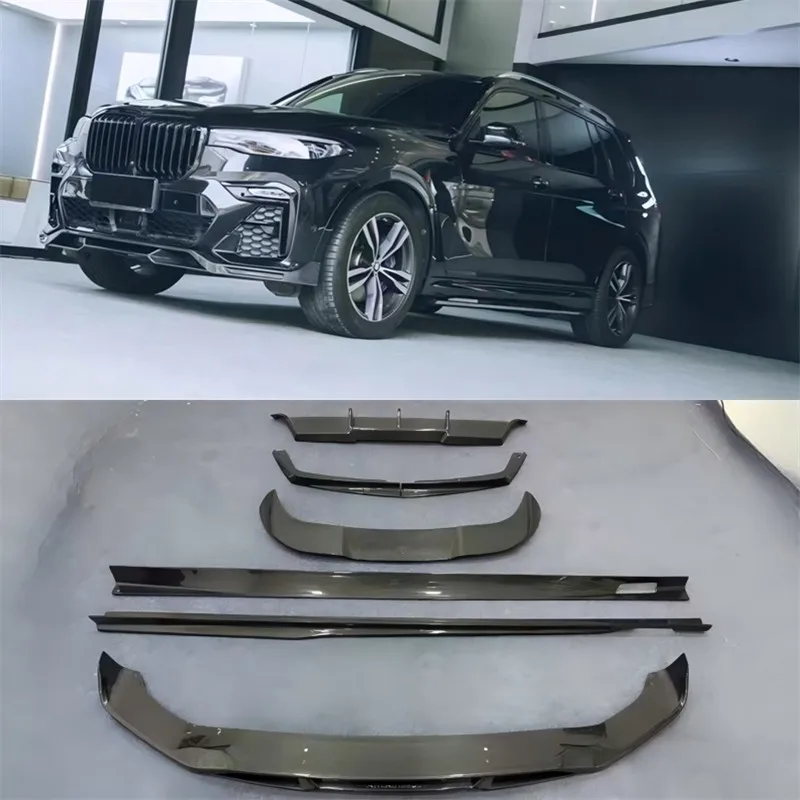 

For BMW X7 G07 2019-2022 Real Carbon Fiber Bumper Front Lip Rear Diffuser Side Skirts Tail Wing Spoiler Accessories Body Kit
