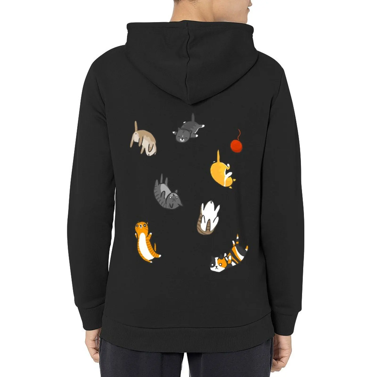 

Kitten Rain Hoodie men's clothes korean style clothes autumn new products men's winter sweater hoodie streetwear