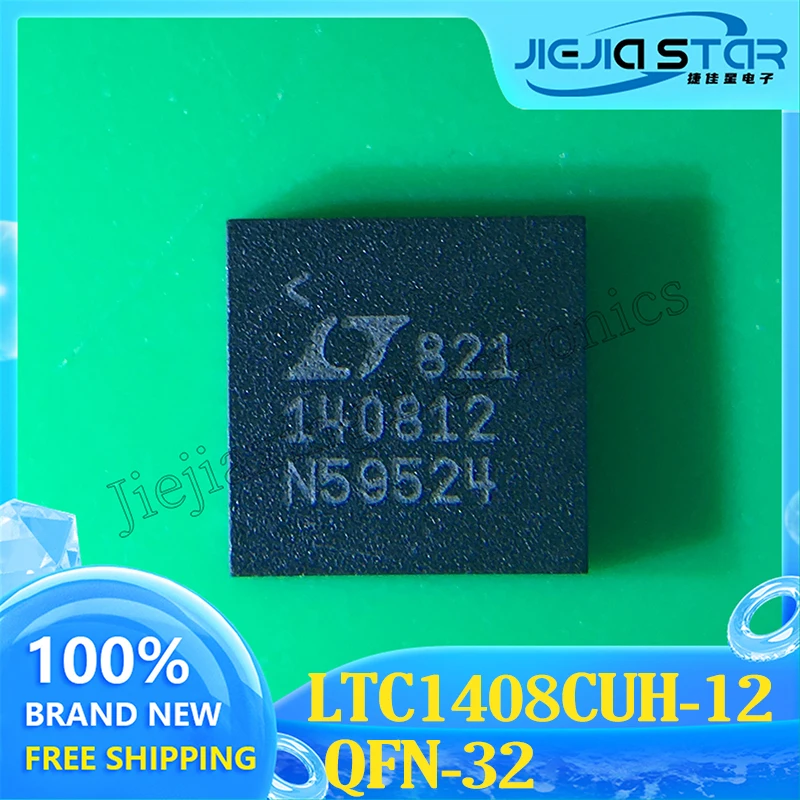 Analog-Digital-Wandler, ADC-Teile, LTC1408CUH-12, LTC1408, Teile zeichen 140812, QFN-32, nagelneu, Original, Fertigware