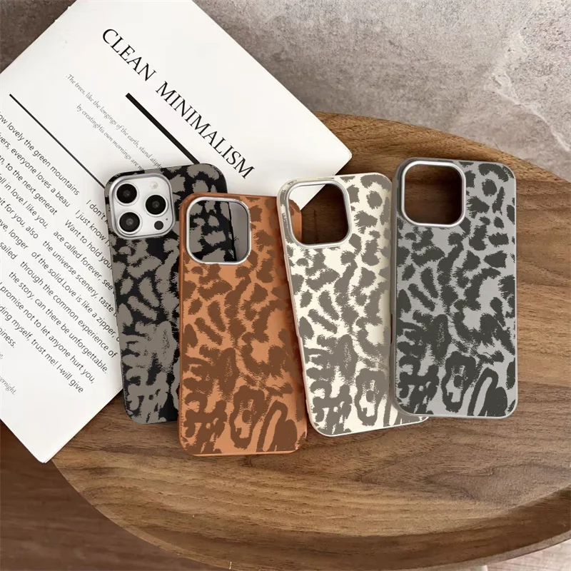 เคสโทรศัพท์ลายเสือดาวสำหรับฤดูใบไม้ร่วง/ฤดูหนาว สำหรับ Samsung Galaxy S25 S24 S23 Ultra S22 Plus S24 S21 FE A35 A15 A56 A36 A55  แบบนิ่ม
