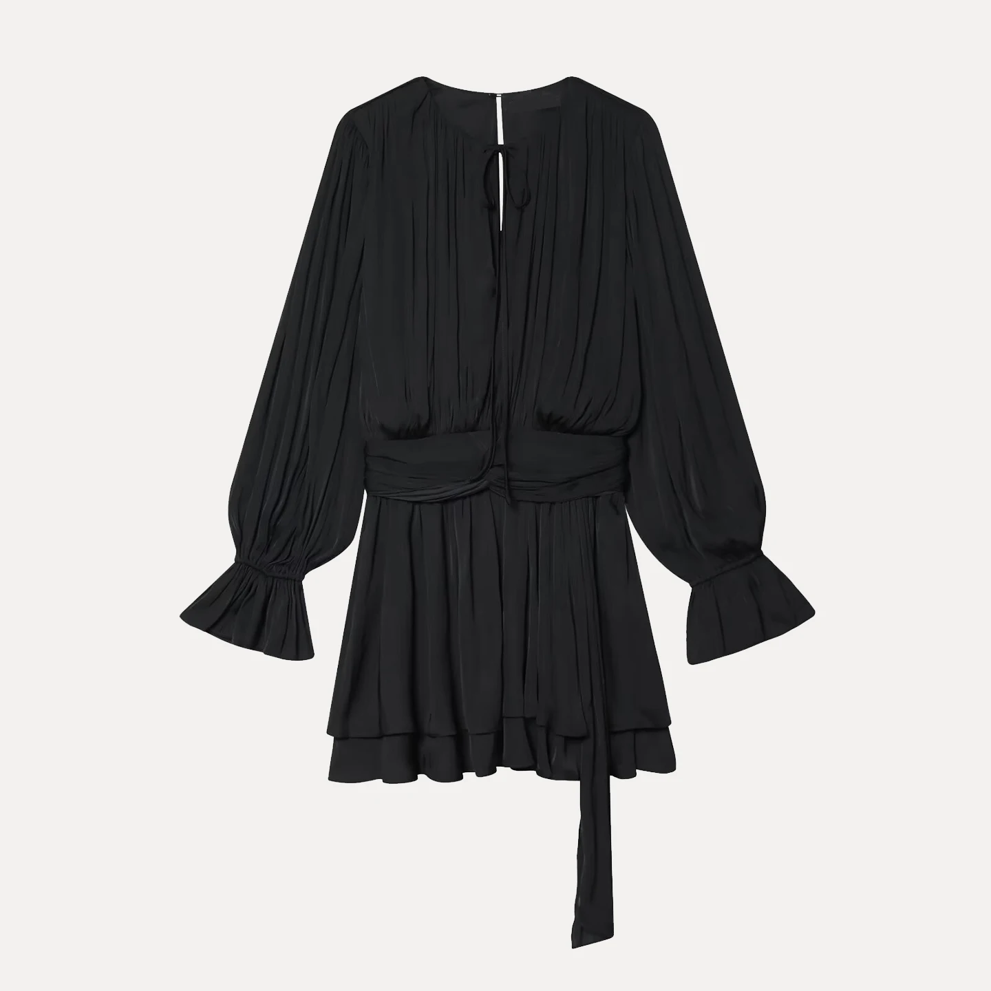 เสื้อผู้หญิงทรงตรงรัดเอว สไตล์เรียบง่าย สำหรับเดินทางไปทำงาน  คอลเลคชั่นใหม่ ฤดูใบไม้ร่วง 2025 รุ่น Z แขนยาว ทรงเข้ารูป