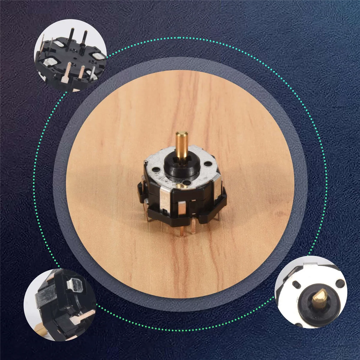 ГОРЯЧИЙ RKJXT1F42001 4-позиционный переключатель Автомобильный навигационный энкодер Ключевой кулисный переключатель с кодировщиком нажимного переключателя