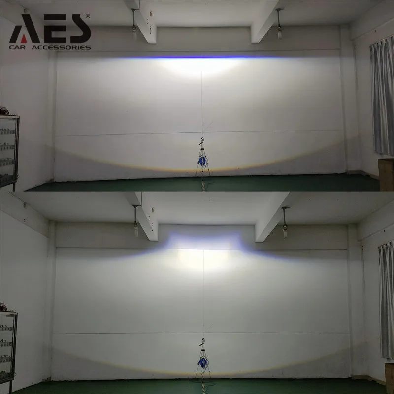 AES Q8 Pro Bi Led 안개등 자동차 액세서리, 모든 차량에 적합, 개조 업그레이드, 3.0 인치 트라이 컬러