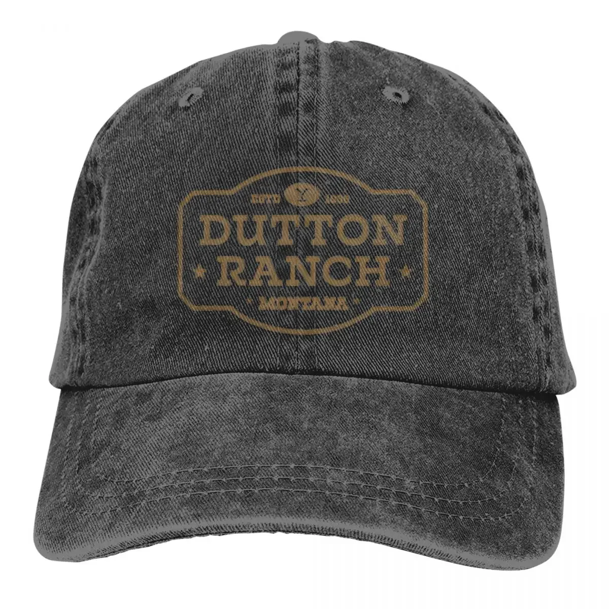 Yellowstone Dutton Ranch Retro Rodeo Design Baseball Cap Casual Distressed Snapback Hat Unisex All Seasons Travel Hats Cap