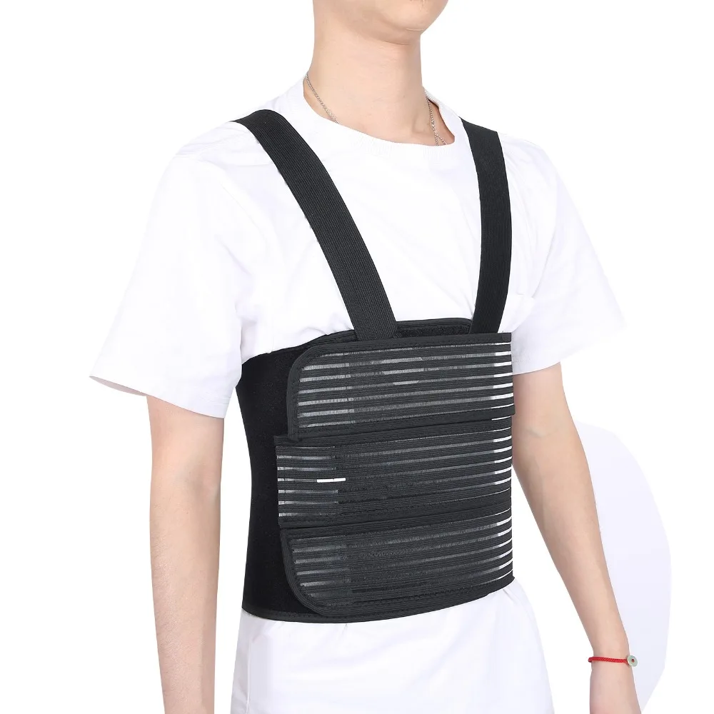 Adjustable Chest Support Belt Breathable Lumbar Protector Brace Widened Rib Fracture Strap For Heart Bypass Surgery Re-Banding