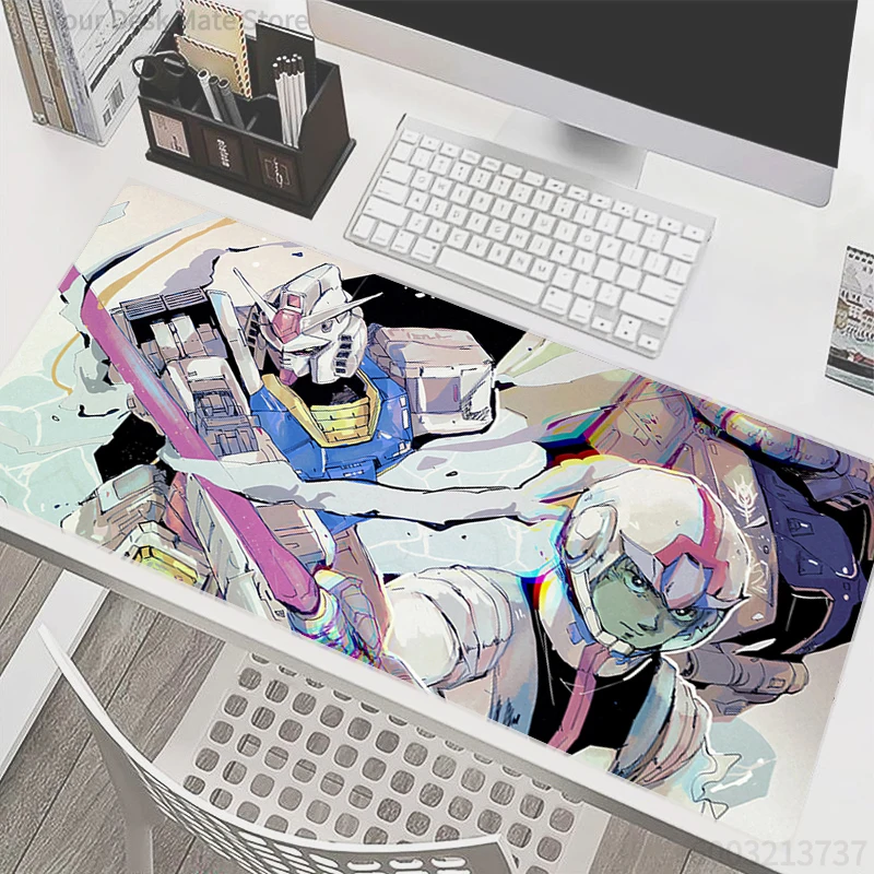Mouse Pad Gamer Anime Gundam RX-78-2 Mechanical Warrior, Tapete de Mesa para Teclado Varmilo, Tapete de Rato para Gabinete de Jogos