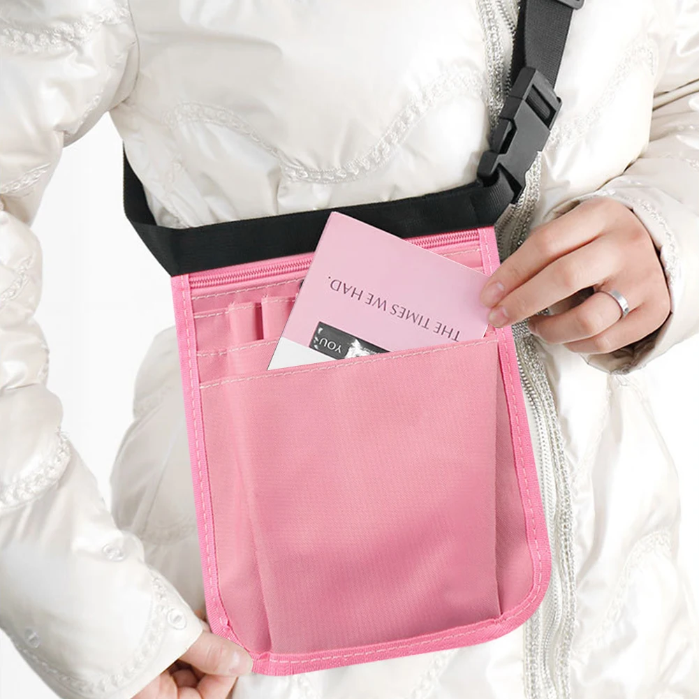 포켓이 있는 서버 앞치마 허리 주머니 웨이터 허리 팩 조절 가능한 벨트 레스토랑용 서빙 파우치 작업