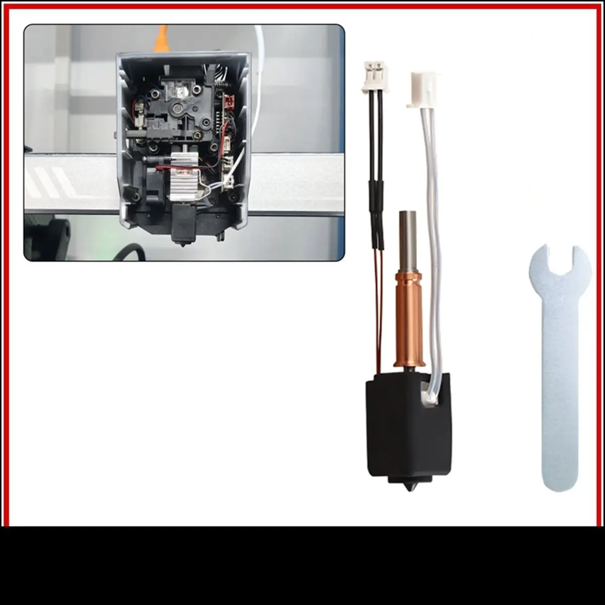 2026 جديد + ترقية Hotend Kit لـ 3 فوهات فولاذية صلبة لـ 3 كومبو 24 فولت 60 واط سخان ملحقات الطابعة ثلاثية الأبعاد #3