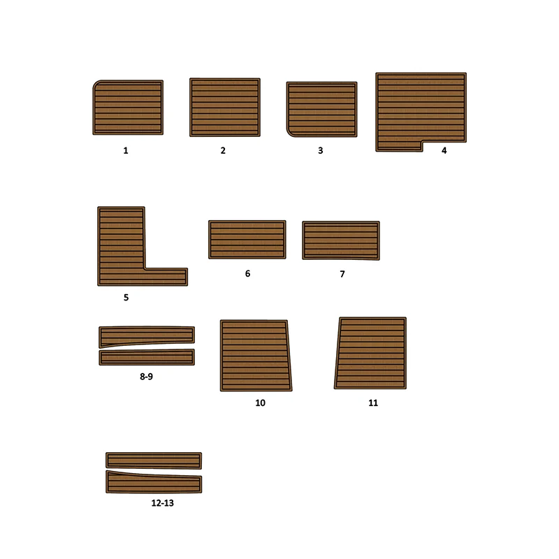 

Custom Eva Foam Pad Jet ski Marine Traction Mats For 2022 Barracuda 13 Rib Cockpit Pad Boat Accessories