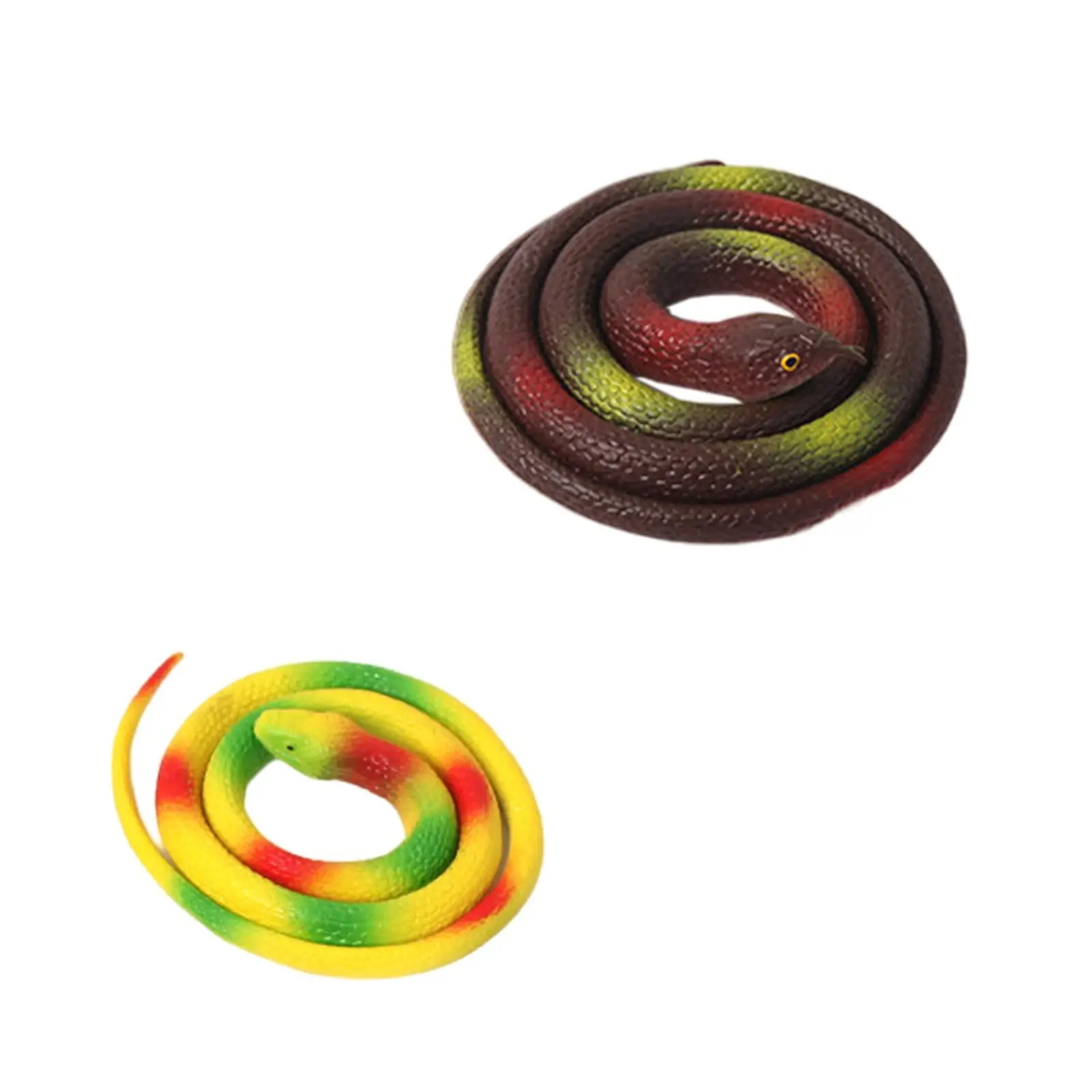 Soft Rubber Snake Figure Educational Toys Learning Tools Realistic Fake Snake Toy Party Favors Teaching Aids Micro Landscape