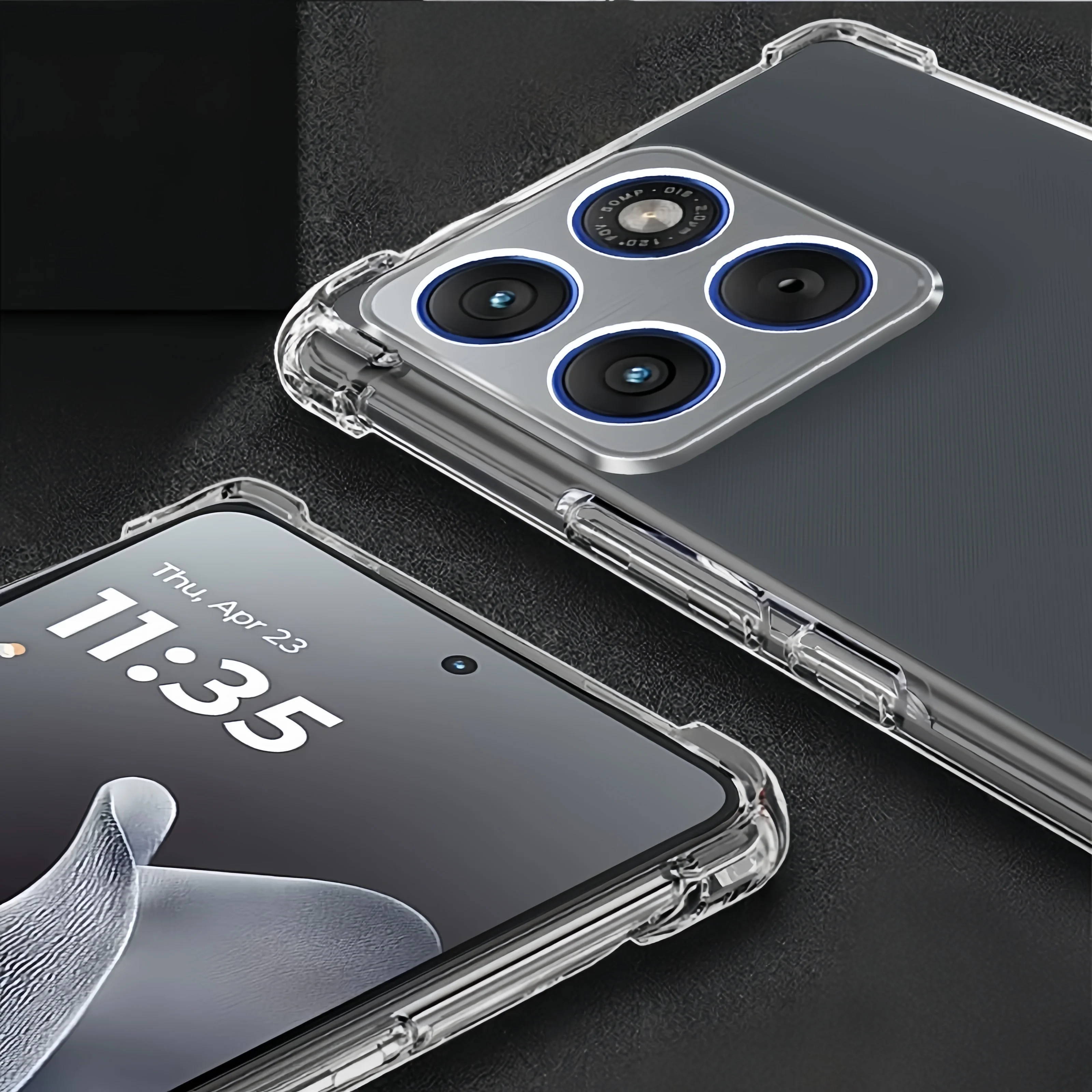 Transparent TPU Shockproof Pro - Phone Cases Moto G 2025 ulasan dan harga