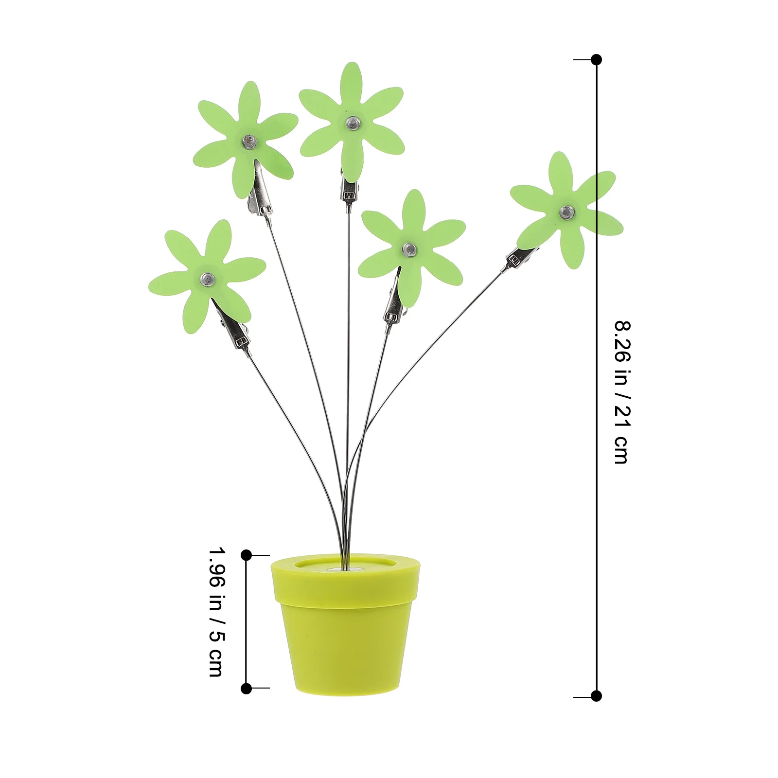 1Pcs Photo Holder Flowerpot Creative Bonsai Desktop Clip Plastic Tabletop Picture Holder Office Home Decoration Memo Card Stand