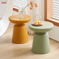 Sillas de comedor de relajación, muebles de salón, dormitorio, sala de estar, mesita de noche Circular minimalista moderna, balcones y balcón