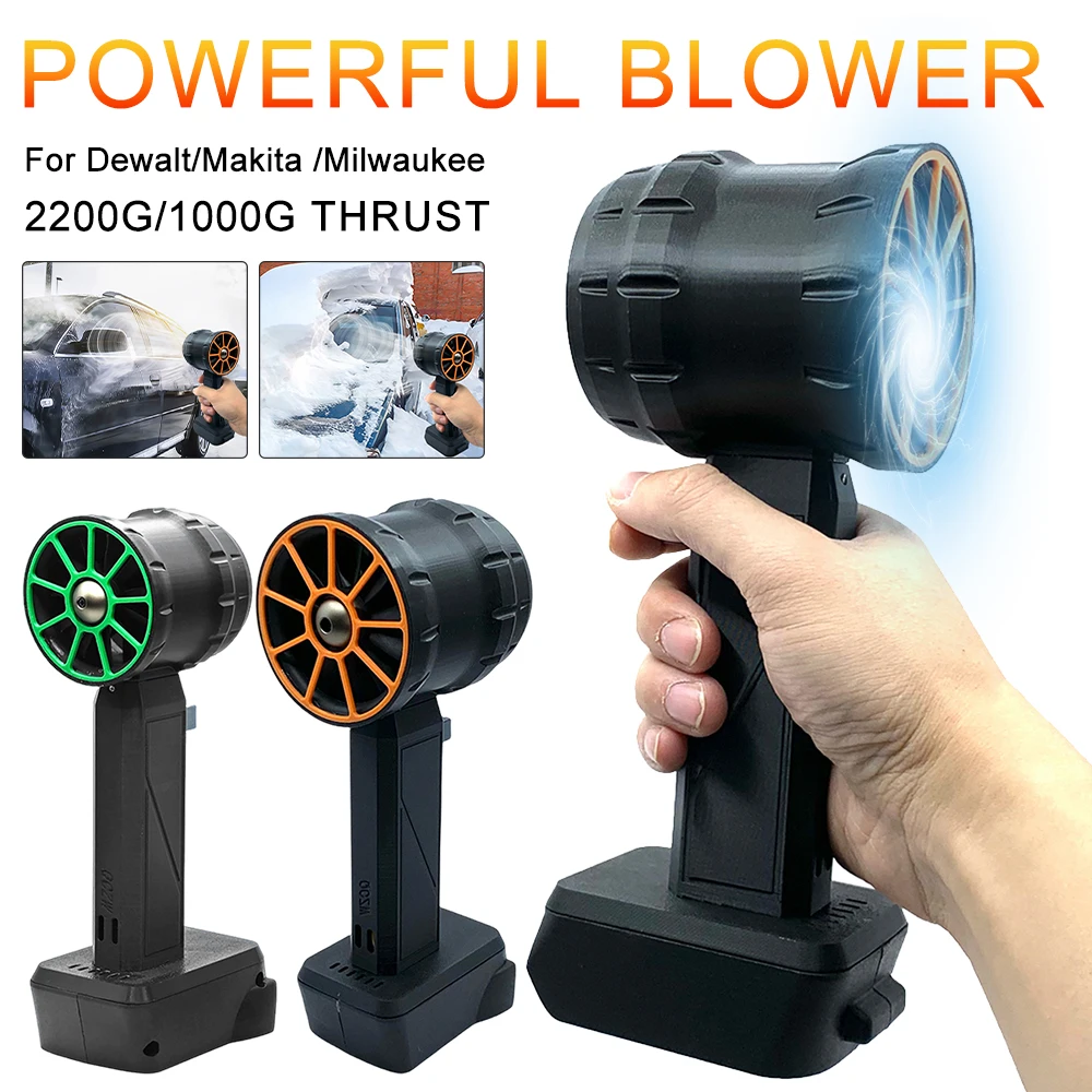 

1100W Turbo Fan 1000g/2200g Thrust Brushless Motor Violent High Power Blowing Hair Dryer Strong Wind Turbo Jet Fan for Makita