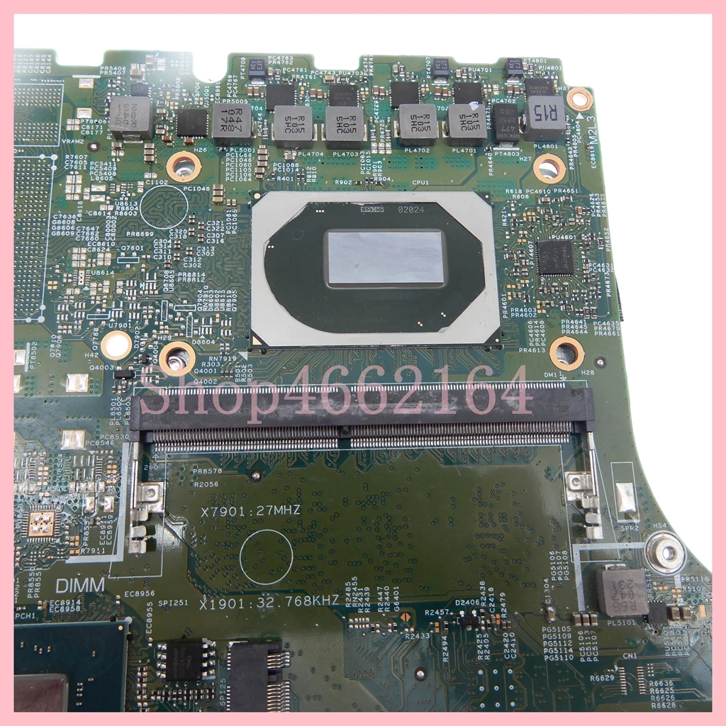 19804-1 with i5-10300H CPU 8GB-RAM Mainboard For DELL Inspiron 15 7501 Laptop Motherboard 041C82 100% Test OK