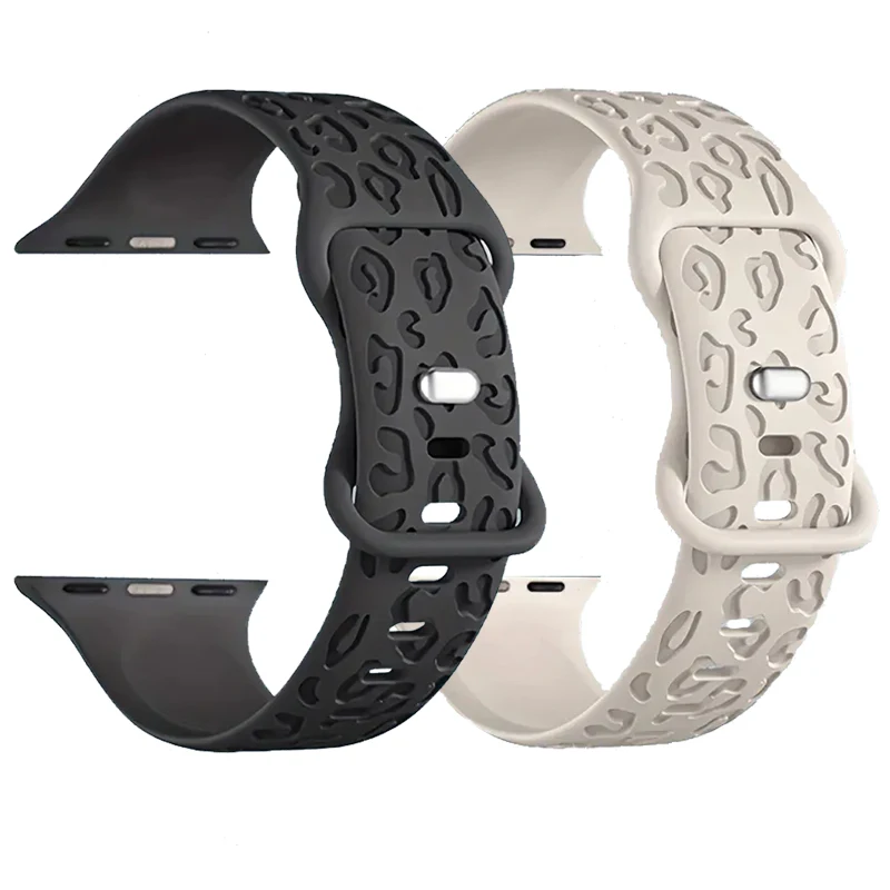 Strap For Apple Watch Band 45mm 44mm 42mm 41mm 40mm 49mm 38mm 44 mm Engraved correa bracelet iwatch series ultra 2 7 se 3 6 8 9 image 2